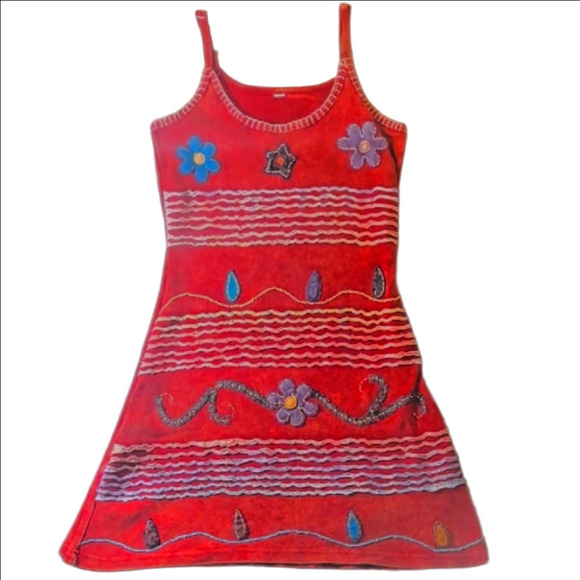 No Tag Dresses & Skirts - Red Floral Mini Dress